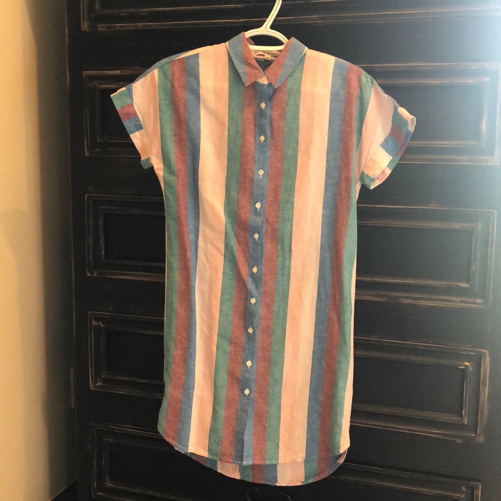 Striped shirt dress
